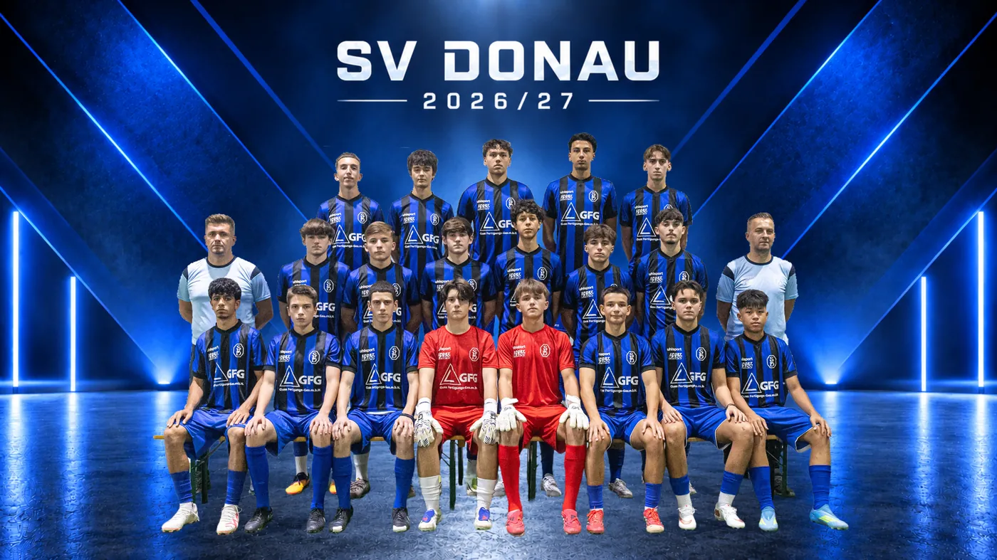 Mannschaftsfoto U17 des SV Donau, Saison 2026/27