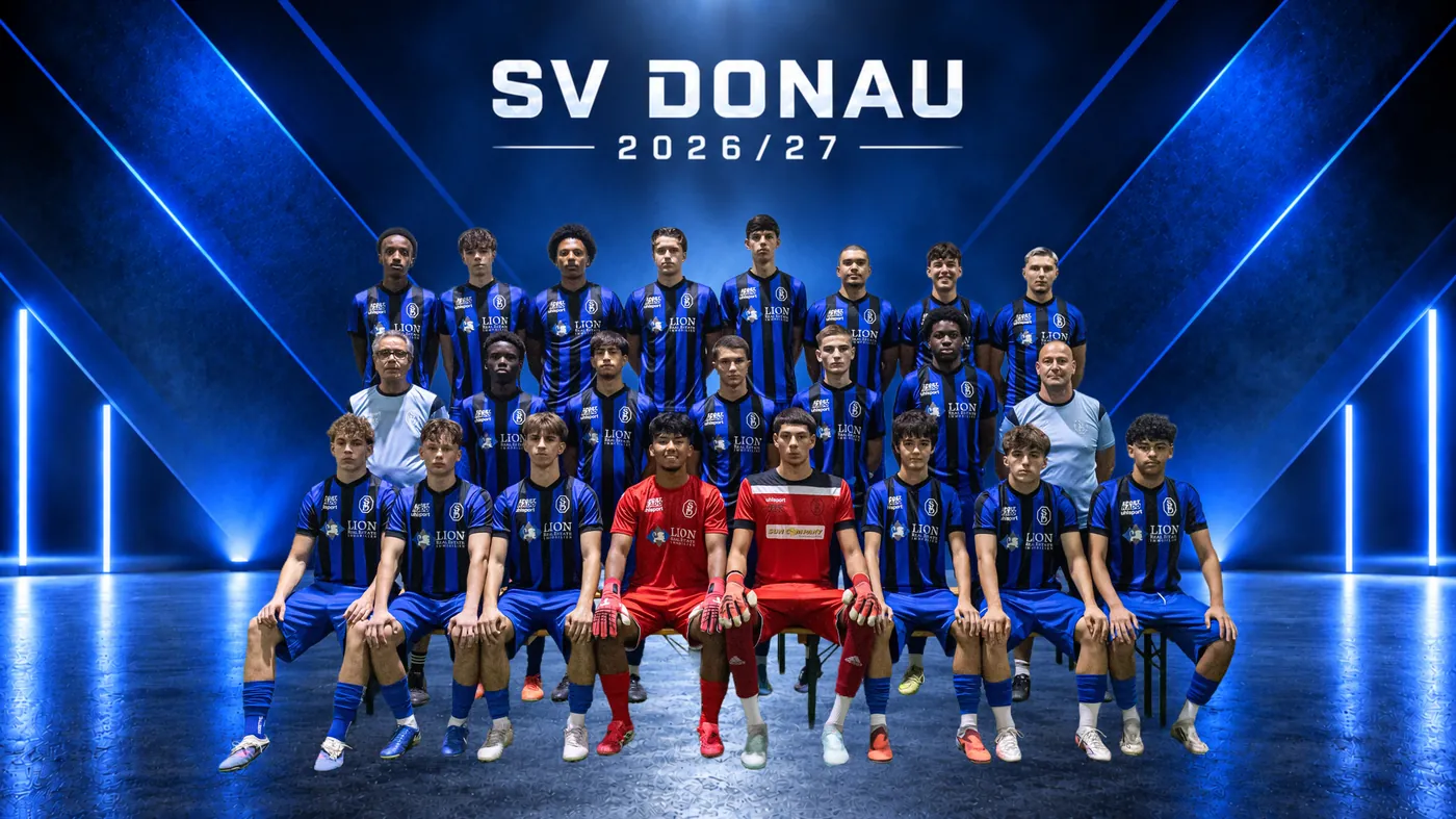 Mannschaftsfoto 1b des SV Donau, Saison 2026/27