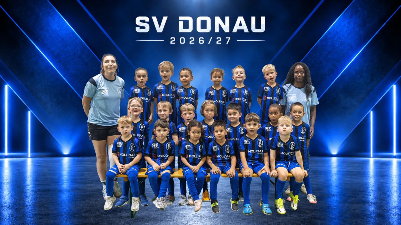 Mannschaftsfoto U6 / Bambinis des SV Donau, Saison 2026/27