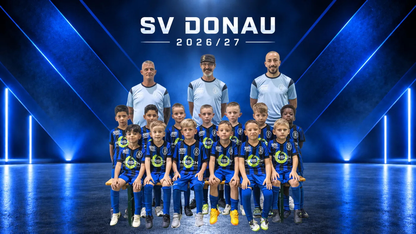 Mannschaftsfoto U7 des SV Donau, Saison 2026/27